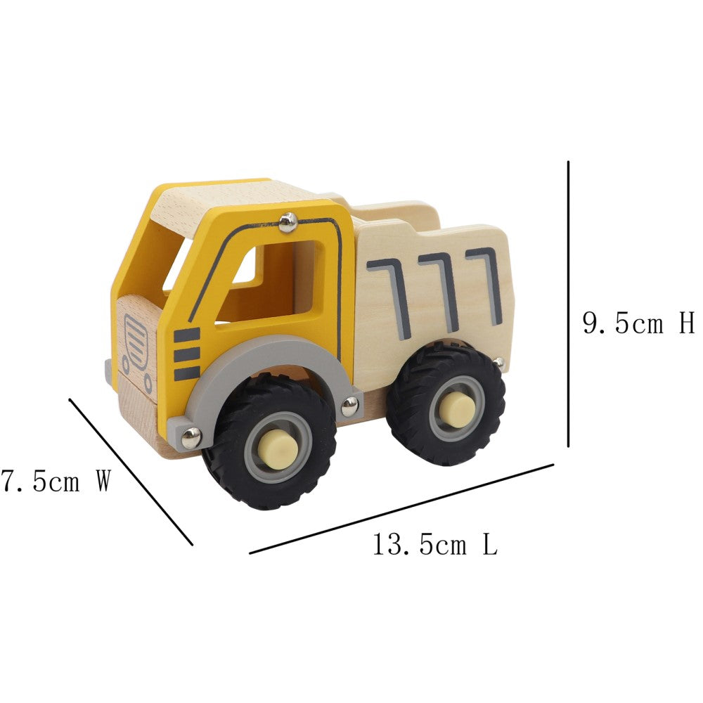 Kids Wooden Vehicle Toys - Dump Truck