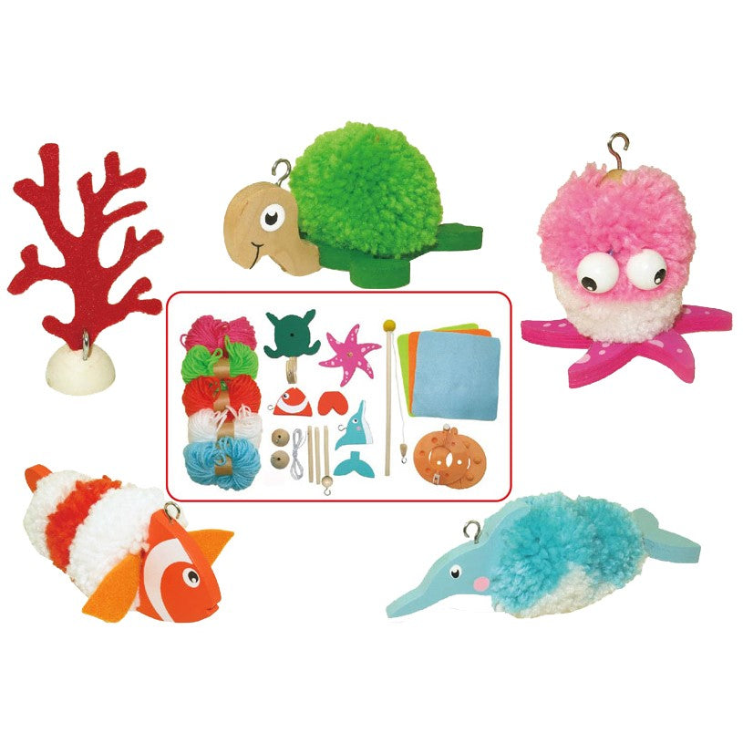 Kids DIY Fishing POM POM Crafts Kit