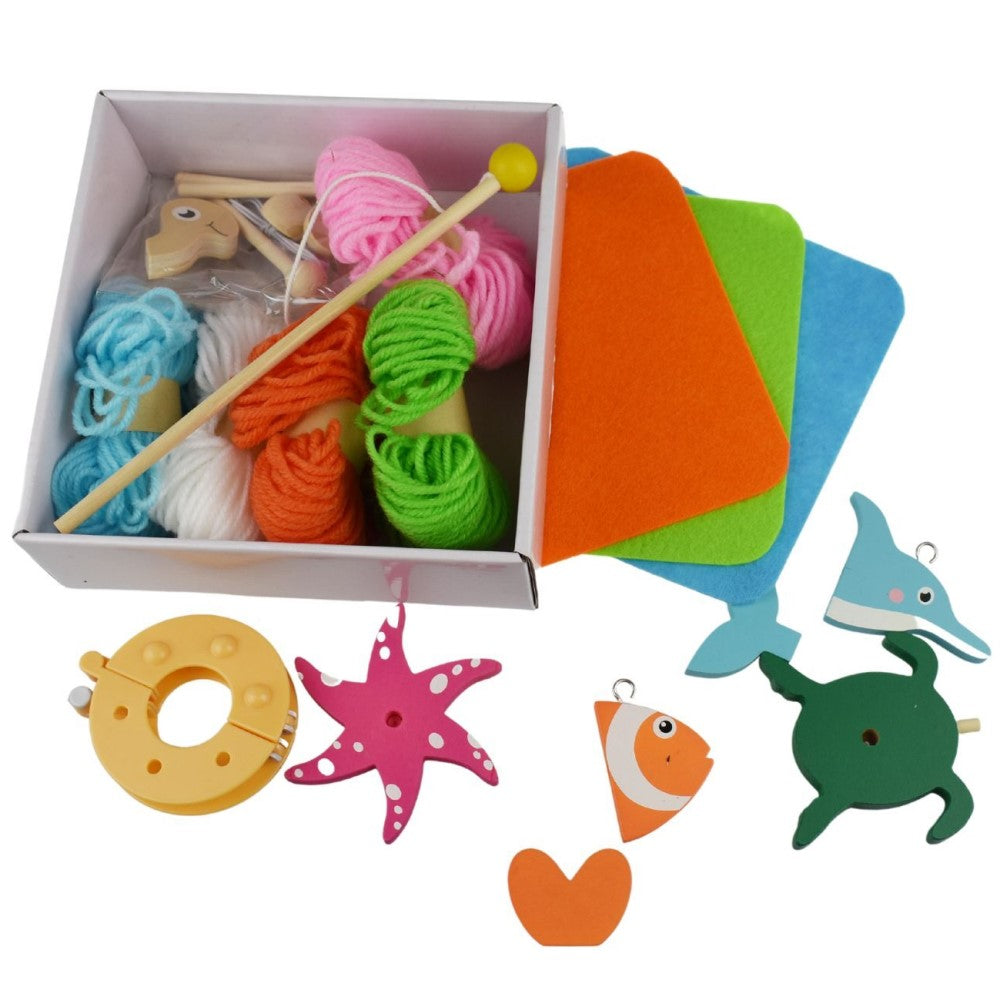 Kids DIY Fishing POM POM Crafts Kit