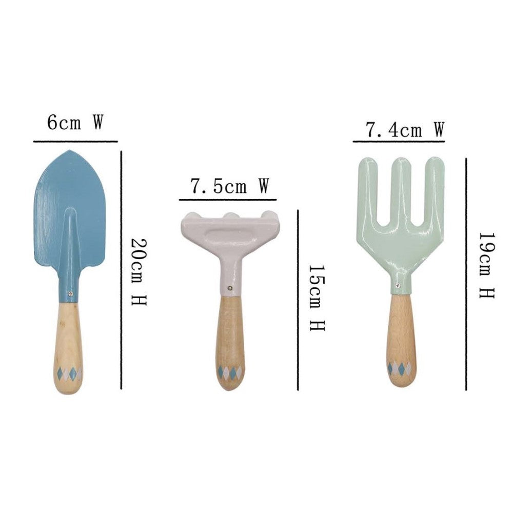 Kids Garden Tool 3Pcs Set Blue