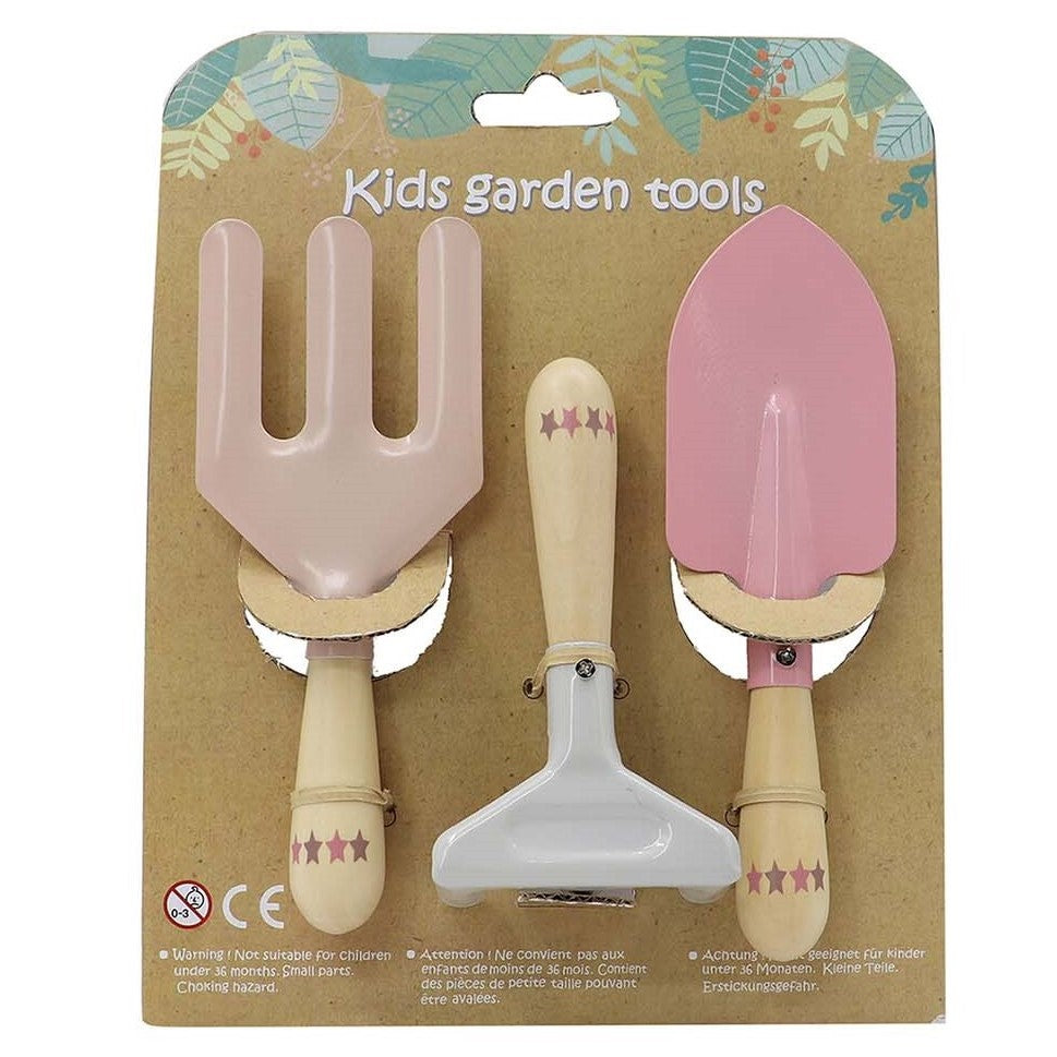 Kids Garden Tool 3Pcs Set Pink