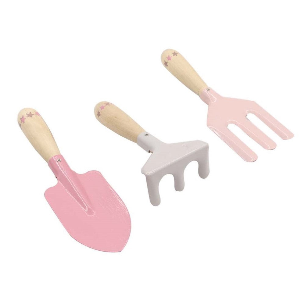 Kids Garden Tool 3Pcs Set Pink