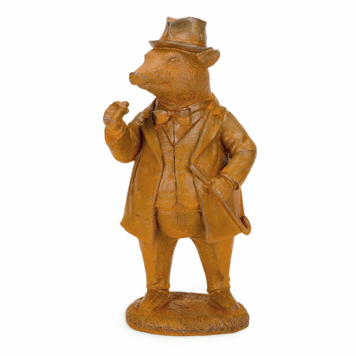 Outdoor Cast Iron Badger Statue