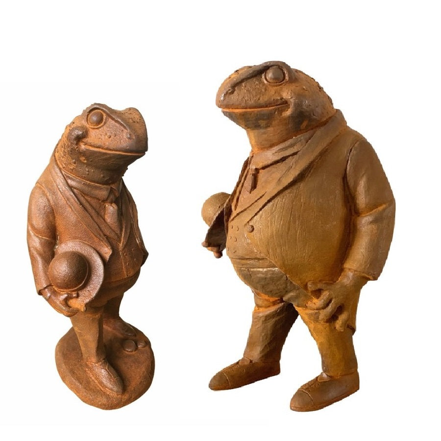 Outdoor Cast Iron Frog Statue (Available in 2 Sizes)