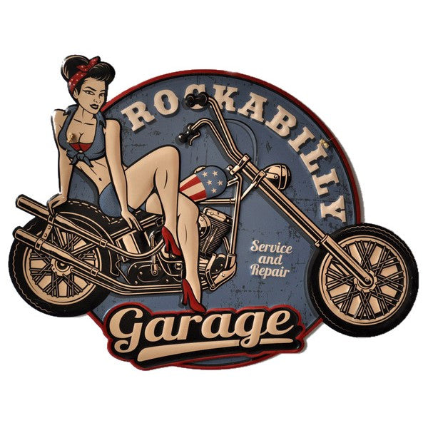 Rockabilly Garage Tin Sign