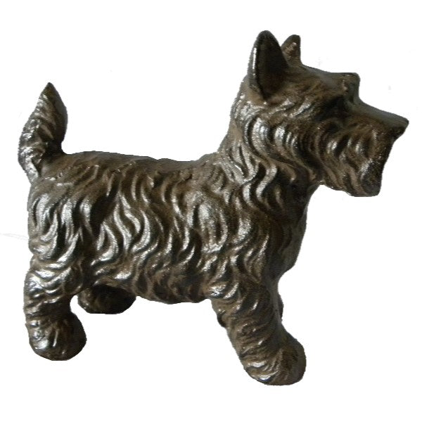 Scotty Dog Cast Iron Statue Door Stopper