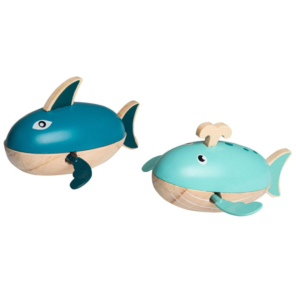 Shark & Whale Water Play Wind Up Toys (Sent At Random)