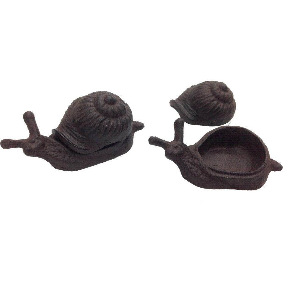 Snail Cast Iron Key Hider Garden Decor