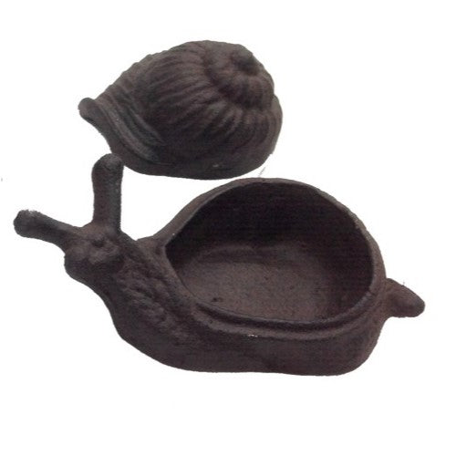 Snail Cast Iron Key Hider Garden Decor