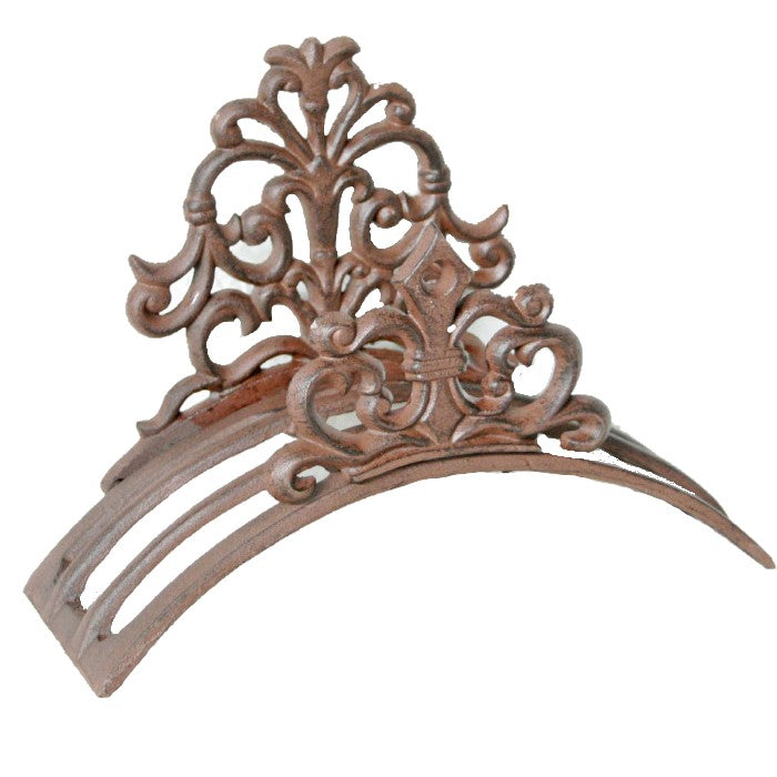 Sophisticated Cast Iron Wall Mount Hose Hanger - Antique Rust