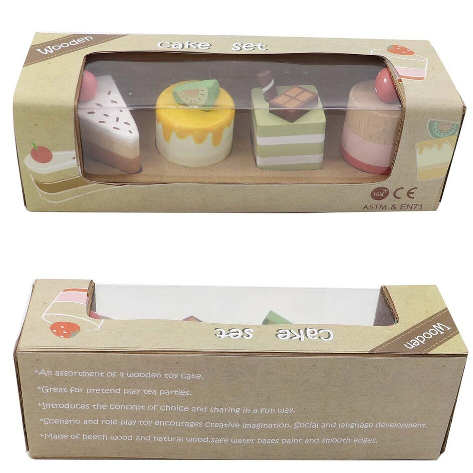 Toddlers Wooden Cakes Play Set