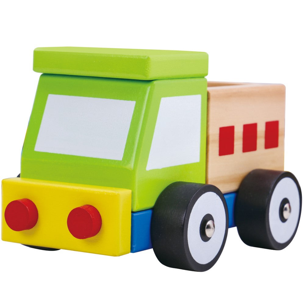 Toddlers Wooden Block Truck Pull Toy