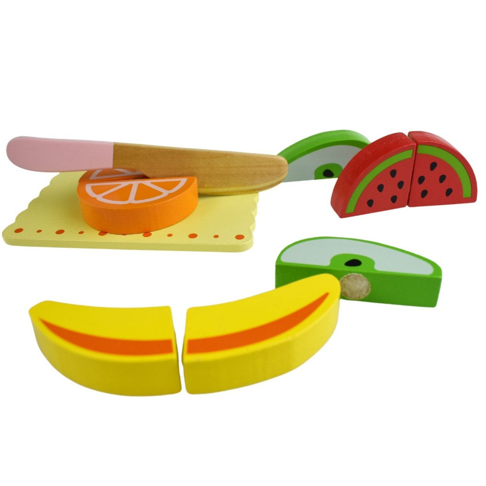 Wooden Food Cutting Play Set - Fruits