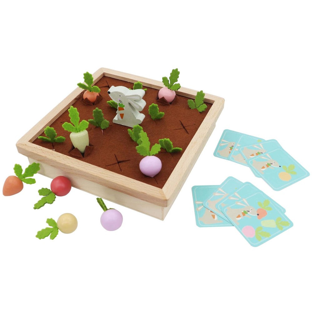 Wooden Radish Farm Memory Card Game