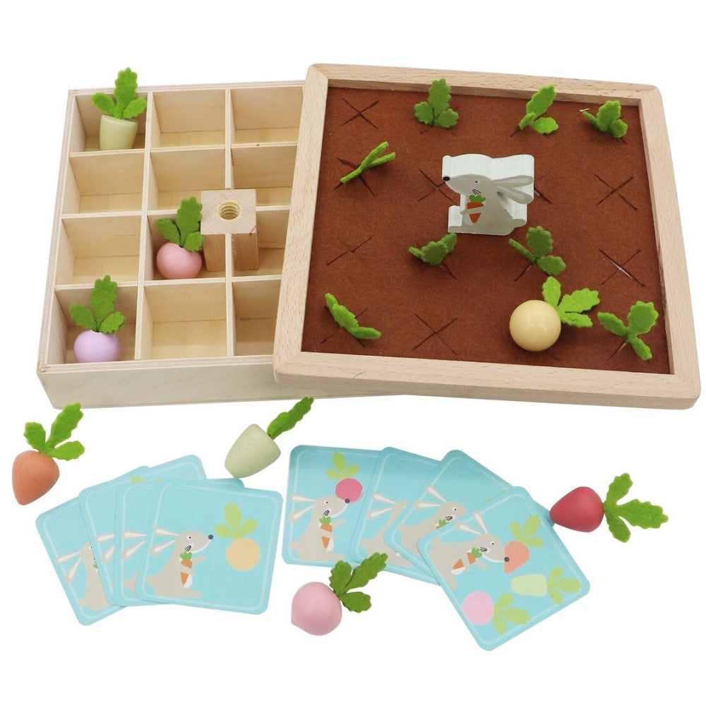 Wooden Radish Farm Memory Card Game