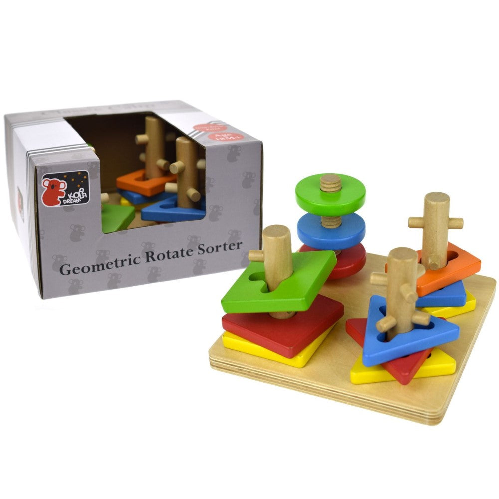 Wooden Rotate & Lock Shape Sorter Toy