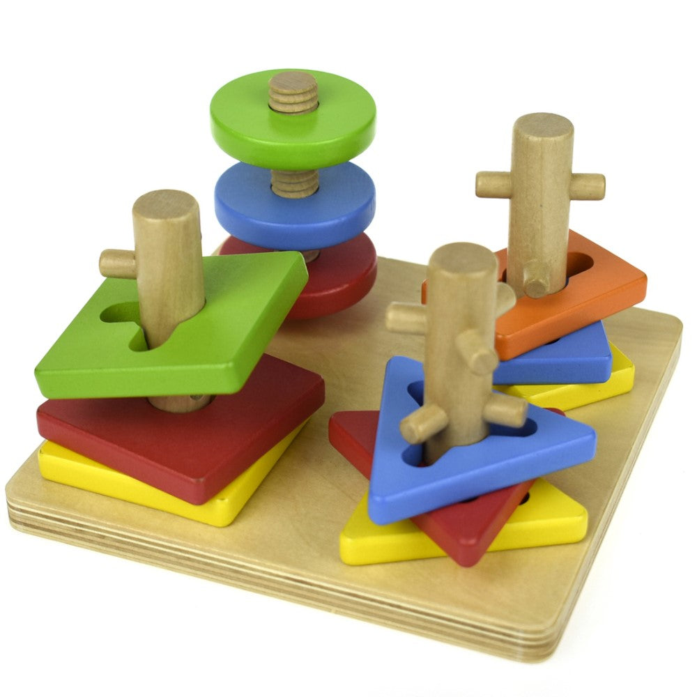 Wooden Rotate & Lock Shape Sorter Toy