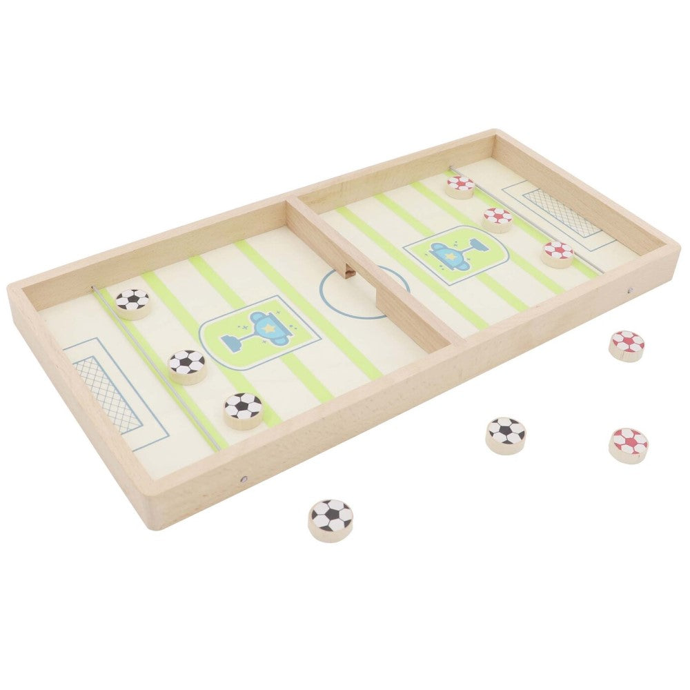 Wooden Table Top Sling Soccer Game