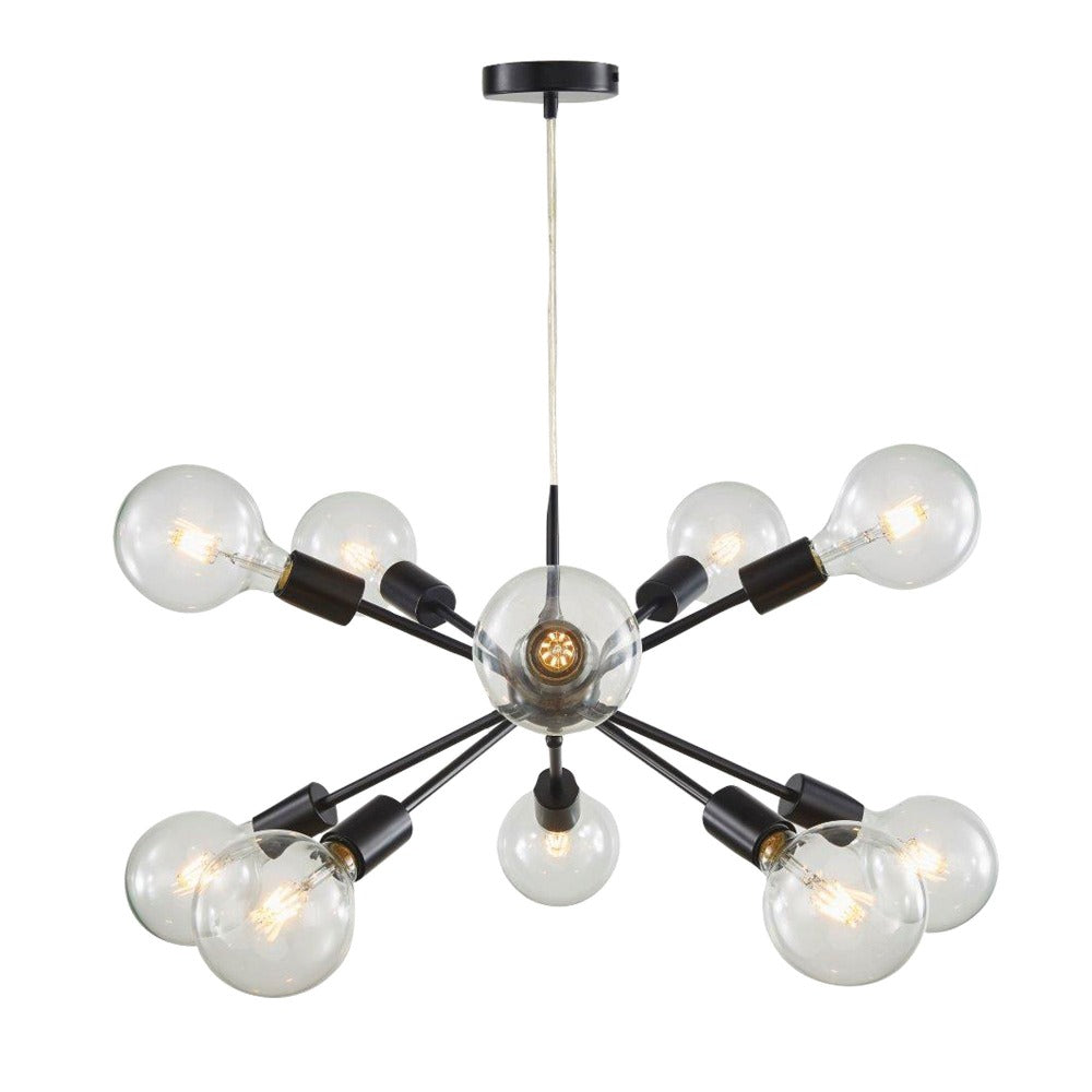 10-light Groovy Satellite Pendant Light