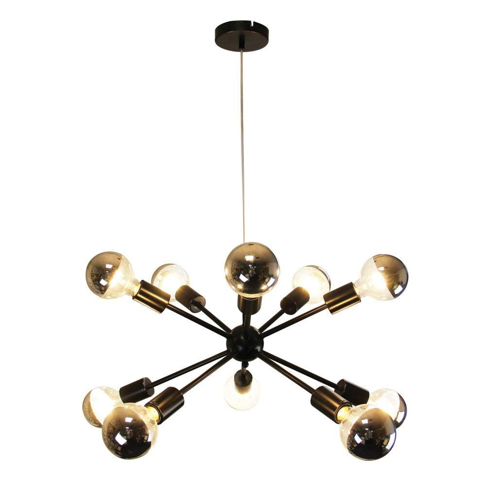 10-light Groovy Satellite Pendant Light