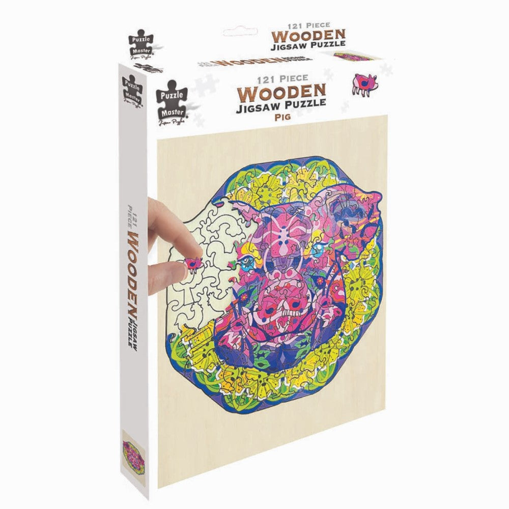 121 Pieces Wooden Puzzle - Pig