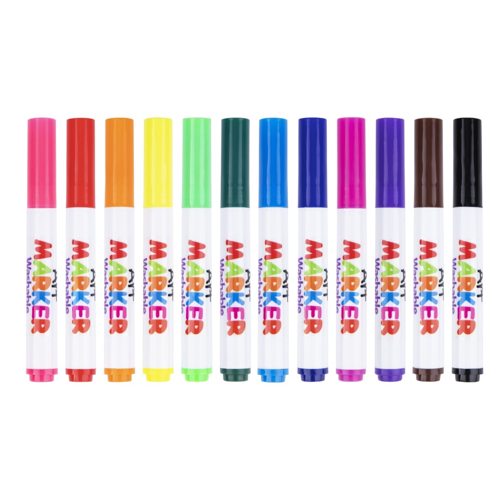 12 Colours Washable Crayons