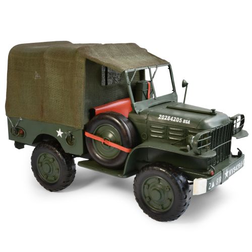 1944 Army Truck Metal Ornament - Green - 34x17x21.5cms