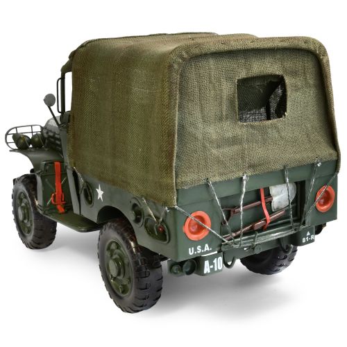 1944 Army Truck Metal Ornament - Green - 34x17x21.5cms