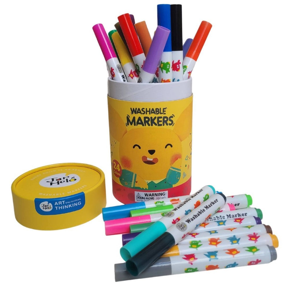 24 Colours Washable Crayons - Baby Roo