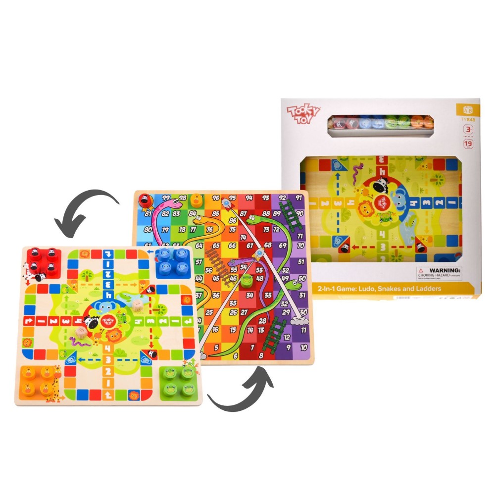 2 In 1 Ludo And Snake & Ladder Games Set