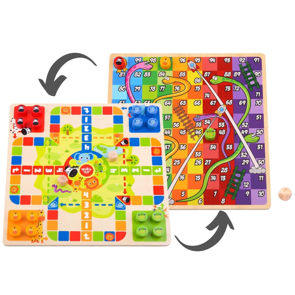 2 In 1 Ludo And Snake & Ladder Games Set