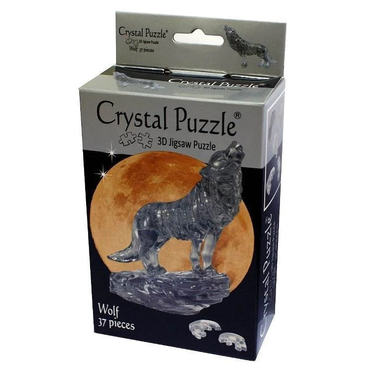 3D Crystal Puzzle - Black Wolf