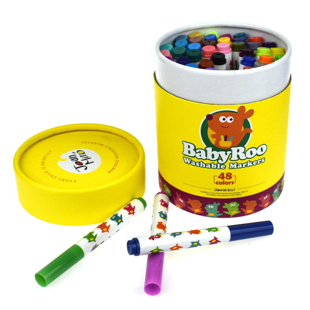 48 Colours Washable Crayons - Baby Roo