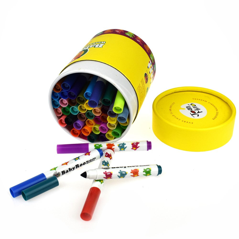 48 Colours Washable Crayons - Baby Roo