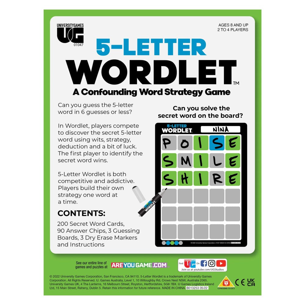 5-Letter Wordlet Strategy Game