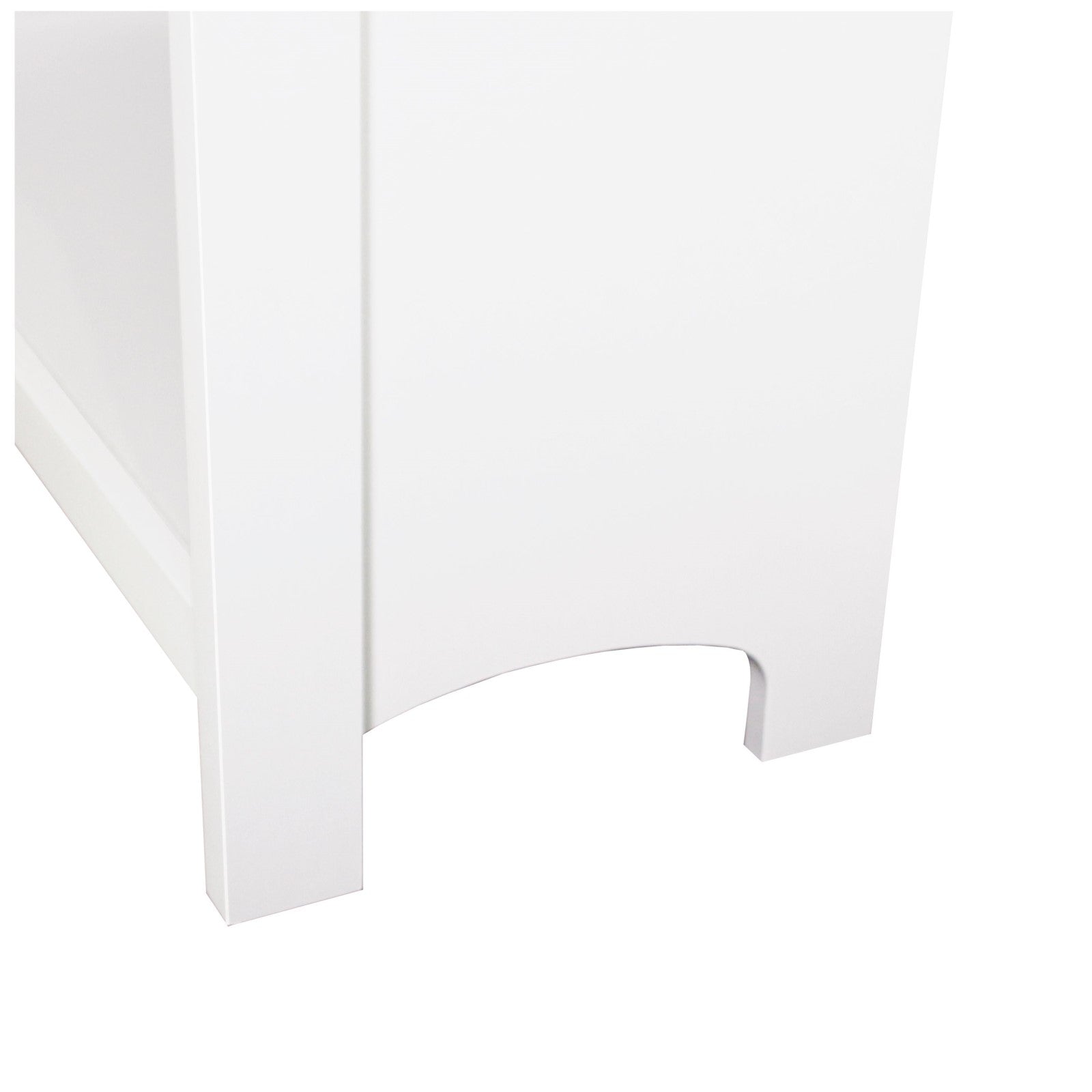 Stylish Engineered Wood 5-Shelf Hutch Bookcase White