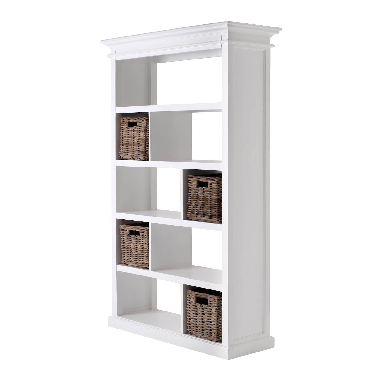 5 Tiers Room Divider Shelf with Baskets Set