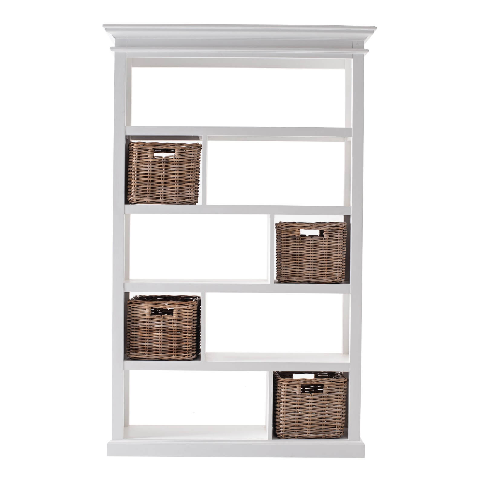 5 Tiers Room Divider Shelf with Baskets Set