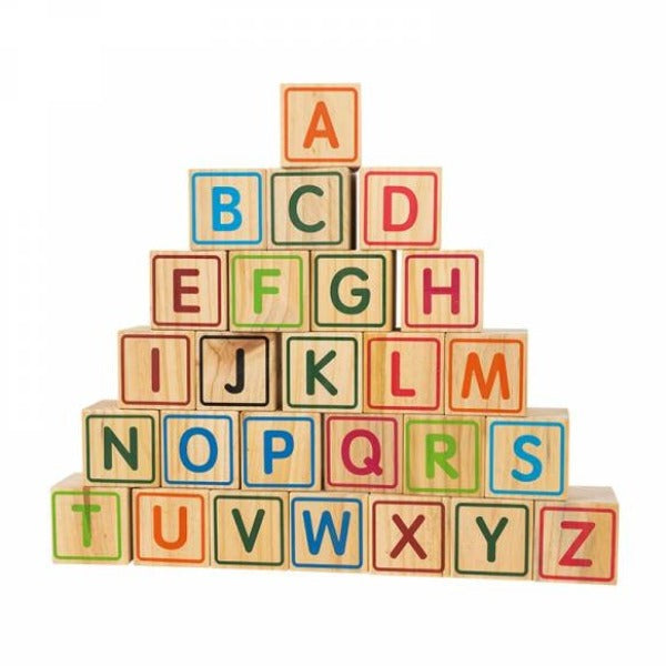 ABC Building Blocks With Animals & Symbols 9cm