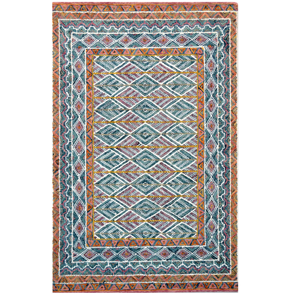 Abstract Design Handmade Woolen Rug (Available in 3 Sizes)