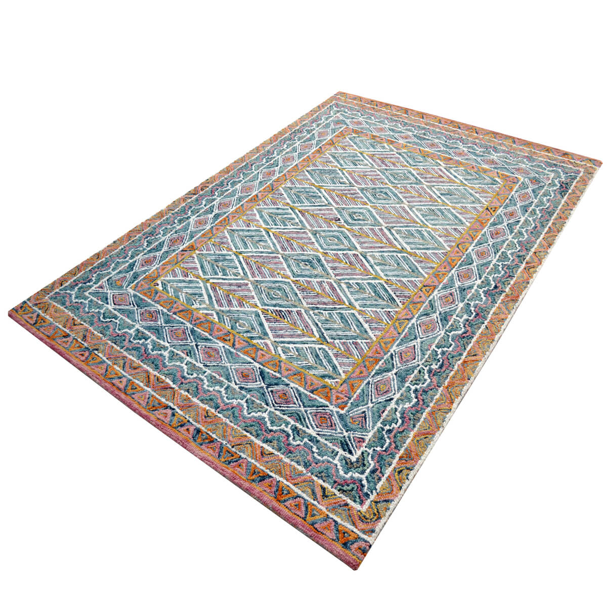 Abstract Design Handmade Woolen Rug (Available in 3 Sizes)