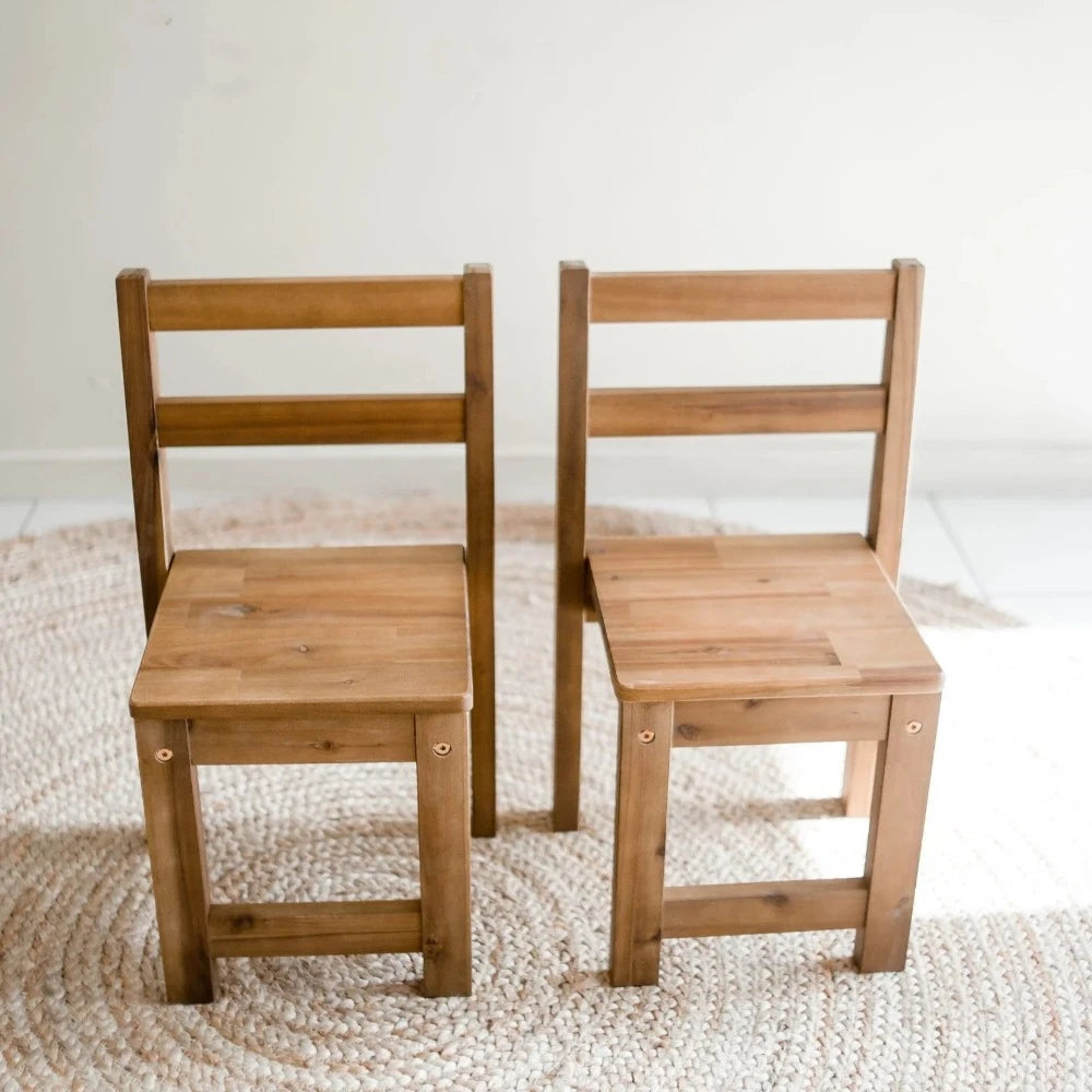 Acacia Hardwood Table with 2 Standard Chairs