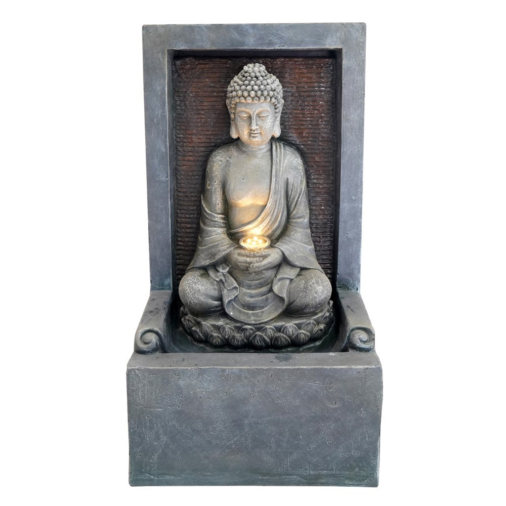 Alcove Buddha Artwork Outdoor Water Fountain 78cm