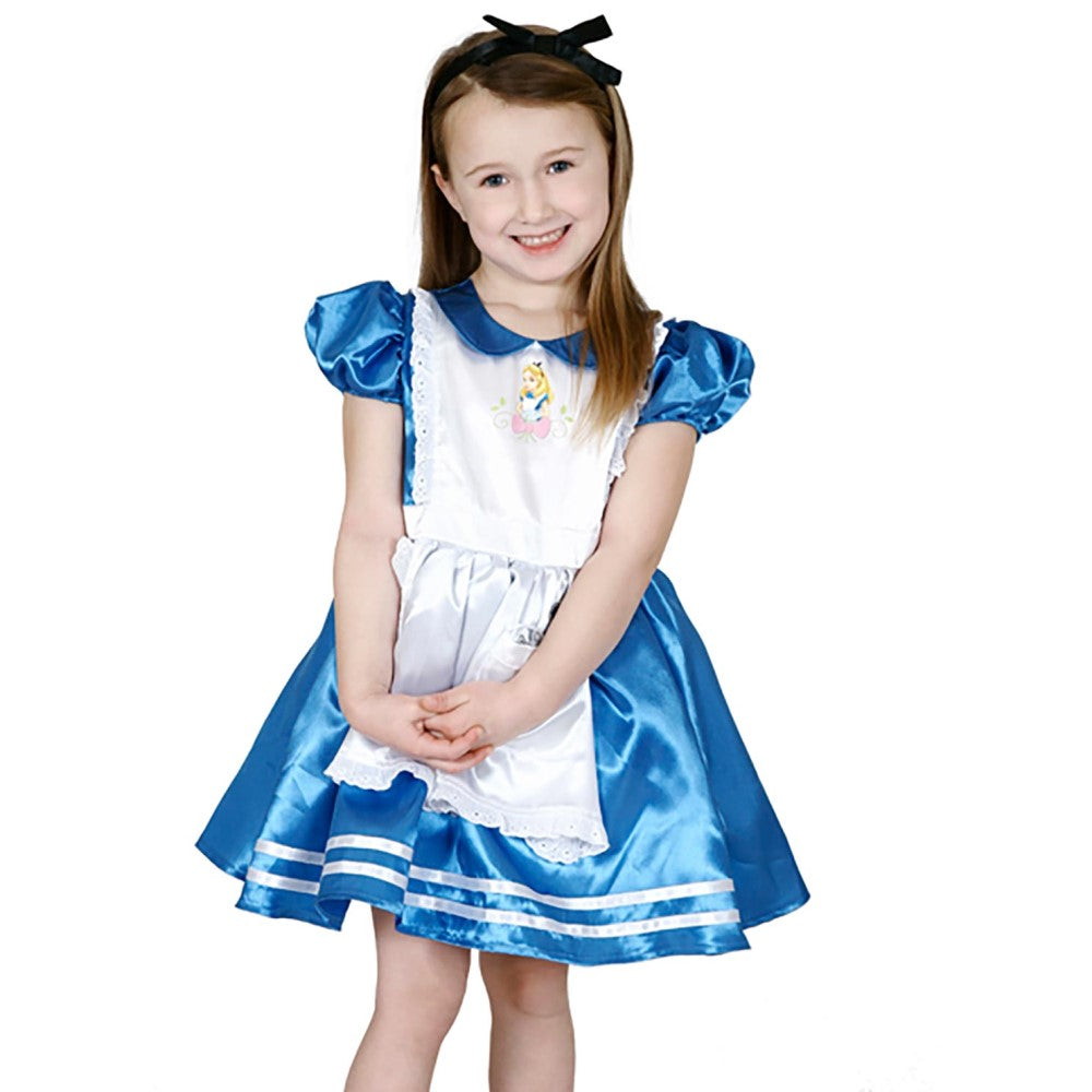 Alice In Wonderland Deluxe Child Girl's Costumes (Available in 2 Sizes)