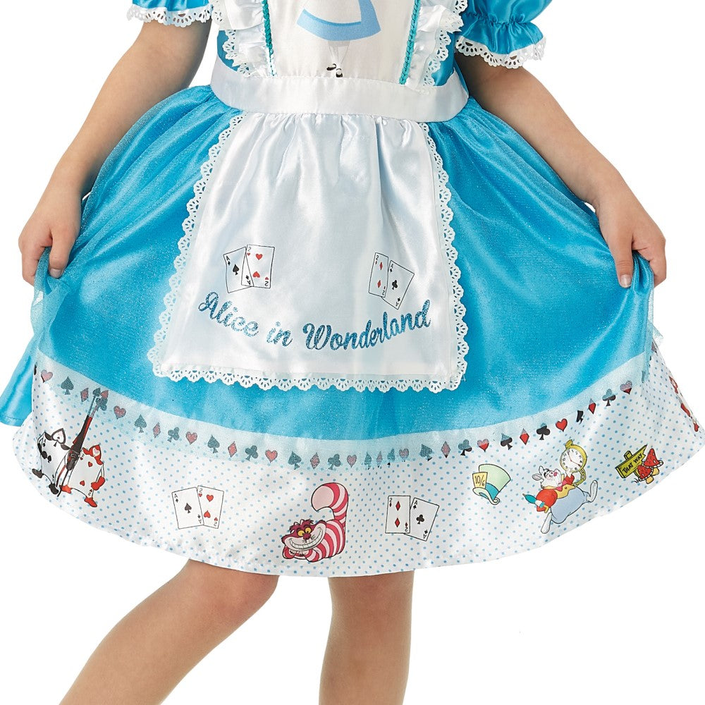 Alice In Wonderland Deluxe Girl's Costumes (Available in 3 Sizes)