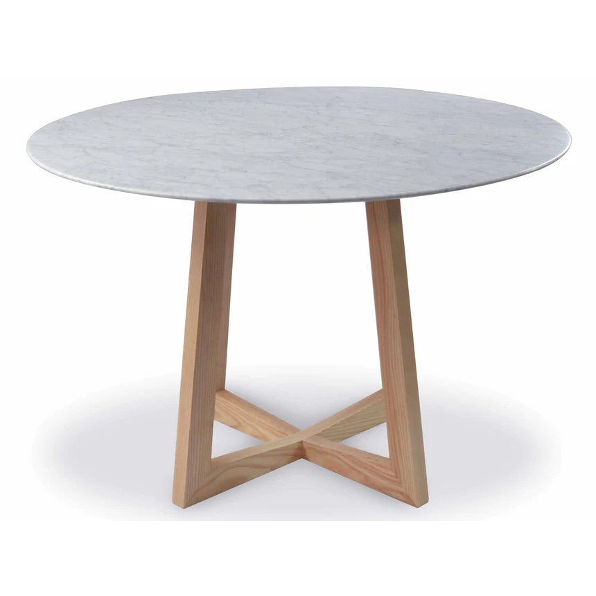 Allure Marble Round Dining Table 115cms - Natural