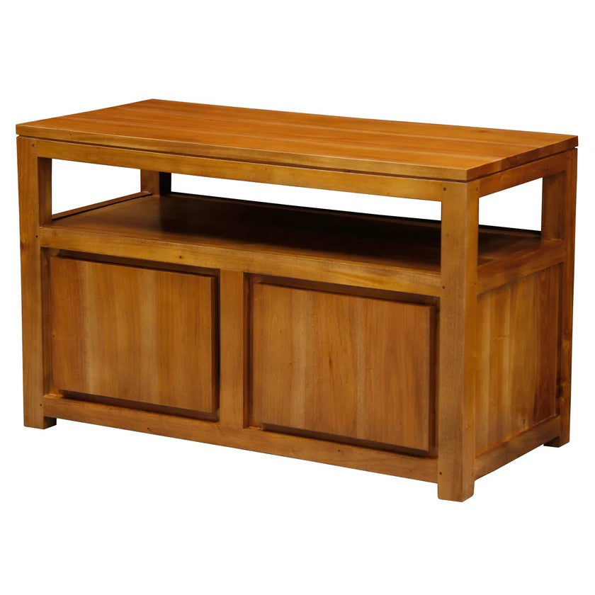 Amsterdam Wooden 2 Door TV Stand - Light Brown