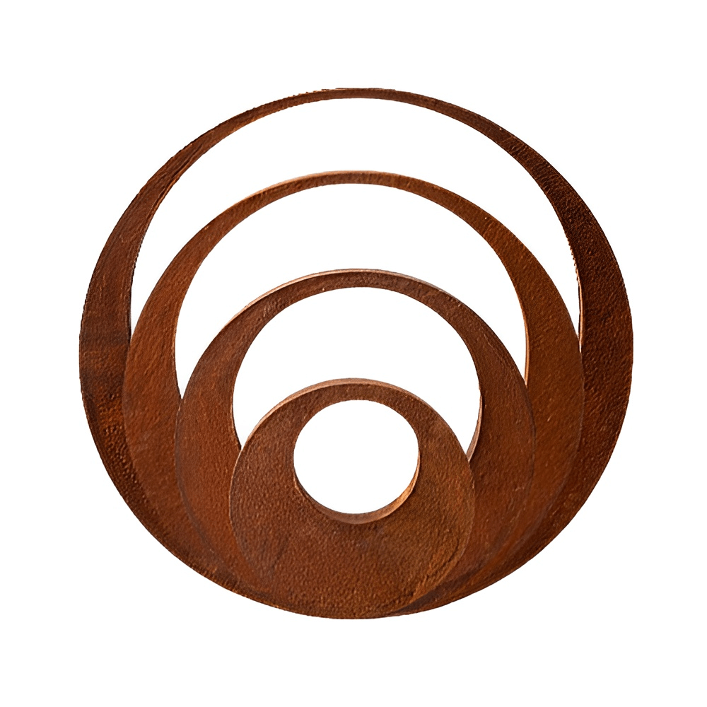 Angular Rusty Metal Round Ring Garden Decor (Available in 4 Sizes)