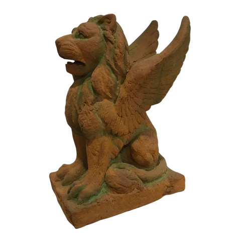 Antique-Inspired Statue Lion Griffin Garden Decor