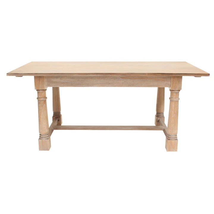 Antique Farmhouse Dining Table - Weathered Oak